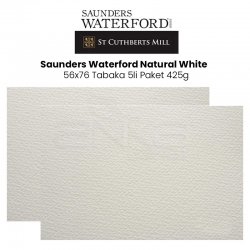 Saunders Waterford Natural White 425g 56x76 Tabaka 5li Paket - Thumbnail