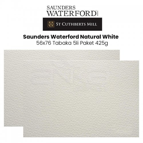 Saunders Waterford Natural White 425g 56x76 Tabaka 5li Paket