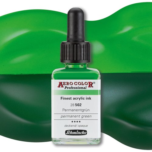 Schmincke Aero Color 28ml 502 Permanent Green