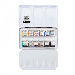 Schmincke - Schmincke Akademie Sulu Boya 12 Renk 1/2 Tablet 75112