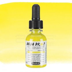 Schmincke - Schmincke Aqua Drop Sıvı Sulu Boya 30ml 200 Lemon Yellow