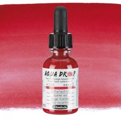 Schmincke - Schmincke Aqua Drop Sıvı Sulu Boya 30ml 330 Scarlet Red