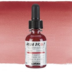 Schmincke - Schmincke Aqua Drop Sıvı Sulu Boya 30ml 340 Madder Red