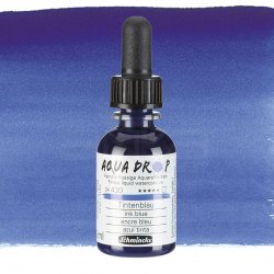 Schmincke - Schmincke Aqua Drop Sıvı Sulu Boya 30ml 430 Ink Blue