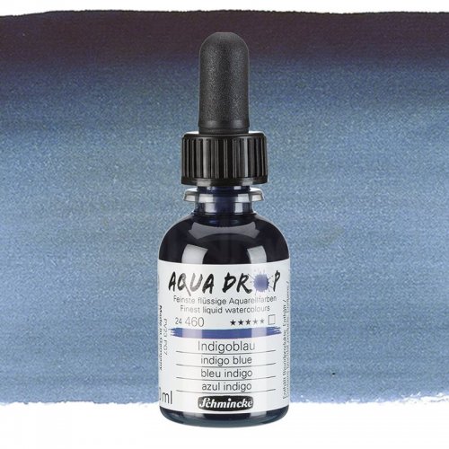 Schmincke Aqua Drop Sıvı Sulu Boya 30ml 460 Indigo Blue