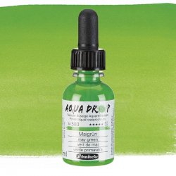 Schmincke - Schmincke Aqua Drop Sıvı Sulu Boya 30ml 580 May Green