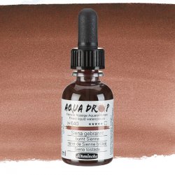 Schmincke - Schmincke Aqua Drop Sıvı Sulu Boya 30ml 640 Burnt Sienna