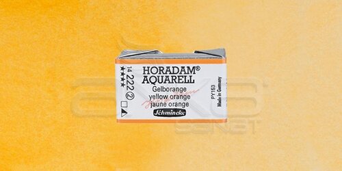 Schmincke Horadam Aquarell 1/1 Tablet 222 Yellow Orange seri 2 - 222 Yellow Orange