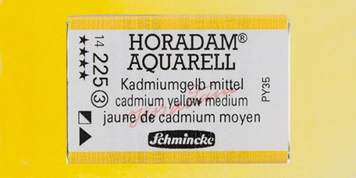 Schmincke Horadam Aquarell 1/1 Tablet 225 Cadmium Yellow Middle seri 3