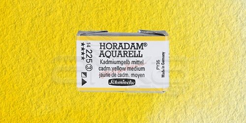 Schmincke Horadam Aquarell 1/1 Tablet 225 Cadmium Yellow Middle seri 3 - 225 Cadmium Yellow Middle