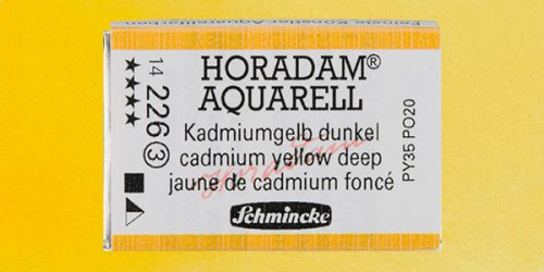 Schmincke Horadam Aquarell 1/1 Tablet 226 Cadmium Yellow Deep seri 3