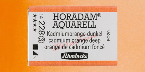 Schmincke Horadam Aquarell 1/1 Tablet 228 Cadmium Orange seri 3
