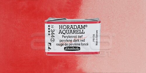 Schmincke Horadam Aquarell 1/1 Tablet 344 Perylene Dark Red seri 3 - 344 Perylene Dark Red