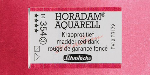 Schmincke Horadam Aquarell 1/1 Tablet 354 Madder Red Dark seri 3