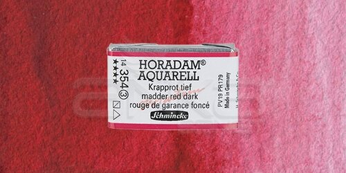 Schmincke Horadam Aquarell 1/1 Tablet 354 Madder Red Dark seri 3 - 354 Madder Red Dark