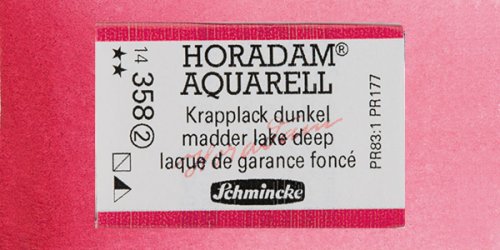 Schmincke Horadam Aquarell 1/1 Tablet 358 Madder Lake Deep seri 2