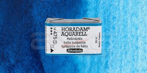 Schmincke Horadam Aquarell 1/1 Tablet 475 Helio Turquoise seri 1 - 475 Helio Turquoise seri 1