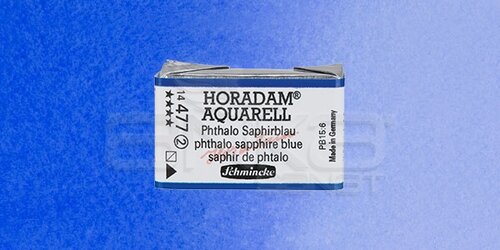 Schmincke Horadam Aquarell 1/1 Tablet 477 Phthalo Sapphire Blue seri 2 - 477 Phthalo Sapphire Blue
