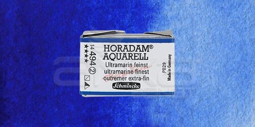 Schmincke Horadam Aquarell 1/1 Tablet 494 Ultramarine Finest seri 2 - 494 Ultramarine Finest