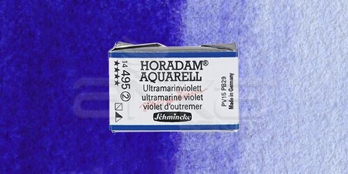 Schmincke Horadam Aquarell 1/1 Tablet 495 Ultramarine Violet seri 2 - 495 Ultramarine Violet