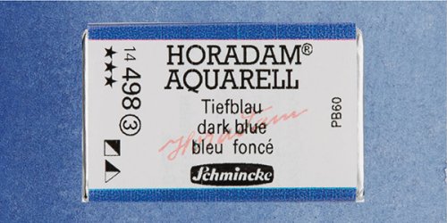Schmincke Horadam Aquarell 1/1 Tablet 498 Dark Blue Indigo seri 3