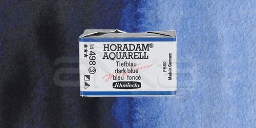 Schmincke Horadam Aquarell 1/1 Tablet 498 Dark Blue Indigo seri 3 - 498 Dark Blue Indigo