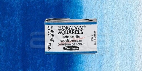 Schmincke Horadam Aquarell 1/1 Tablet 499 Cobalt Cerulean seri 4 - 499 Cobalt Cerulean