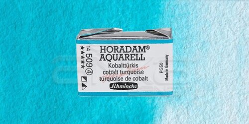 Schmincke Horadam Aquarell 1/1 Tablet 509 Cobalt Turquoise seri 4 - 509 Cobalt Turquoise
