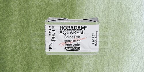 Schmincke Horadam Aquarell 1/1 Tablet 516 Green Earth seri 1 - 516 Green Earth