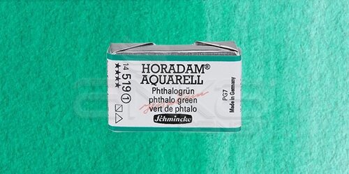 Schmincke Horadam Aquarell 1/1 Tablet 519 Phthalo Green seri 1 - 519 Phthalo Green