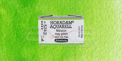 Schmincke Horadam Aquarell 1/1 Tablet 524 May Green seri 2 - 524 May Green