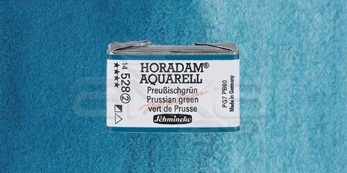 Schmincke Horadam Aquarell 1/1 Tablet 528 Prussian Green seri 2 - 528 Prussian Green