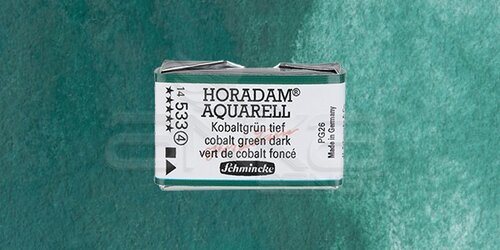 Schmincke Horadam Aquarell 1/1 Tablet 533 Cobalt Green Dark seri 4 - 533 Cobalt Green Dark