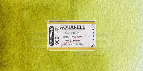 Schmincke Horadam Aquarell 1/1 Tablet 536 Green Yellow seri 2