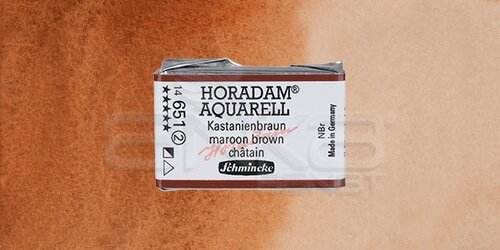Schmincke Horadam Aquarell 1/1 Tablet 651 Maroon Brown seri 2 - 651 Maroon Brown