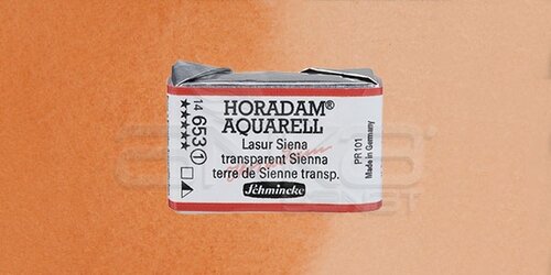 Schmincke Horadam Aquarell 1/1 Tablet 653 Transparent Sienna seri 1 - 653 Transparent Sienna