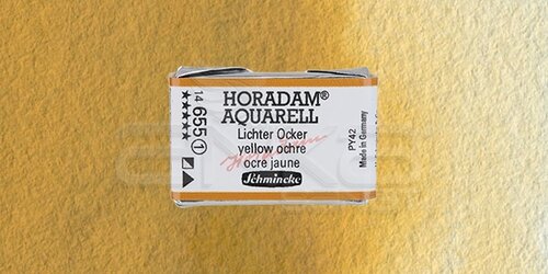 Schmincke Horadam Aquarell 1/1 Tablet 655 Yellow Ochre seri 1 - 655 Yellow Ochre