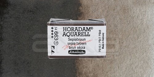 Schmincke Horadam Aquarell 1/1 Tablet 663 Sepia Brown seri 1 - 663 Sepia Brown