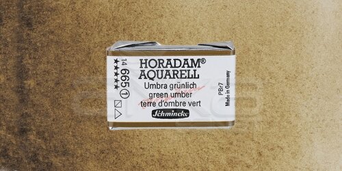Schmincke Horadam Aquarell 1/1 Tablet 665geen Umber seri 1 - 665 Green Umber