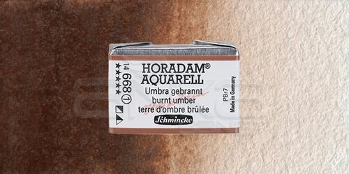 Schmincke Horadam Aquarell 1/1 Tablet 668 Burnt Umber seri 1 - 668 Burnt Umber
