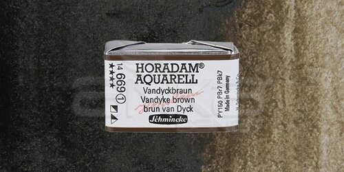 Schmincke Horadam Aquarell 1/1 Tablet 669 Vandyke Brown seri 1 - 669 Vandyke Brown
