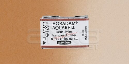 Schmincke Horadam Aquarell 1/1 Tablet 671 Transparent Umber seri 2 - 671 Transparent Umber