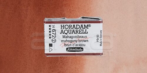Schmincke Horadam Aquarell 1/1 Tablet 672 Mahogany Brown seri 2