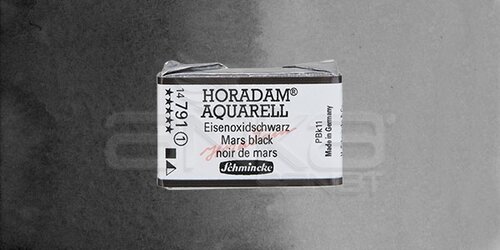 Schmincke Horadam Aquarell 1/1 Tablet 791 Mars Black seri 1 - 791 Mars Black