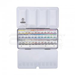 Schmincke - Schmincke Horadam Aquarell Sulu Boya Seti 36 Renk 1/2 Tablet + 12 Tablet Yeri Kod:74 436