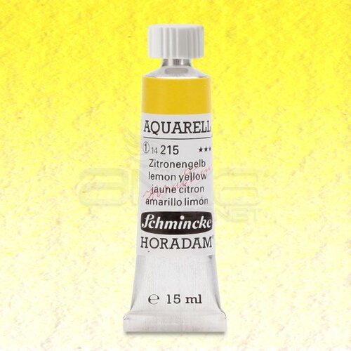 Schmincke Horadam Aquarell Tube 15ml Seri 1 Lemon Yellow 215 - 215 Lemon Yellow