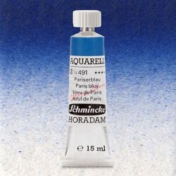 Schmincke - Schmincke Horadam Aquarell Tube 15ml Seri 2 Paris Blue 491