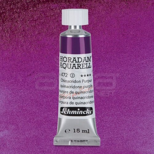 Schmincke Horadam Aquarell Tube 15ml Seri 2 Quinacridone Purple 472 - 472 Quinacridone Purple