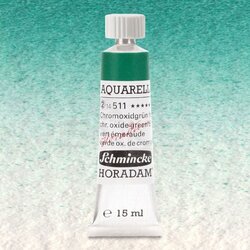 Schmincke - Schmincke Horadam Aquarell Tube 15ml Seri 2 Chromium Oxide Green Brilliant 511