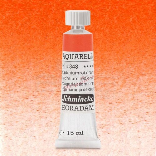 Schmincke Horadam Aquarell Tube 15ml Seri 3 Cadmium Red Orange 348